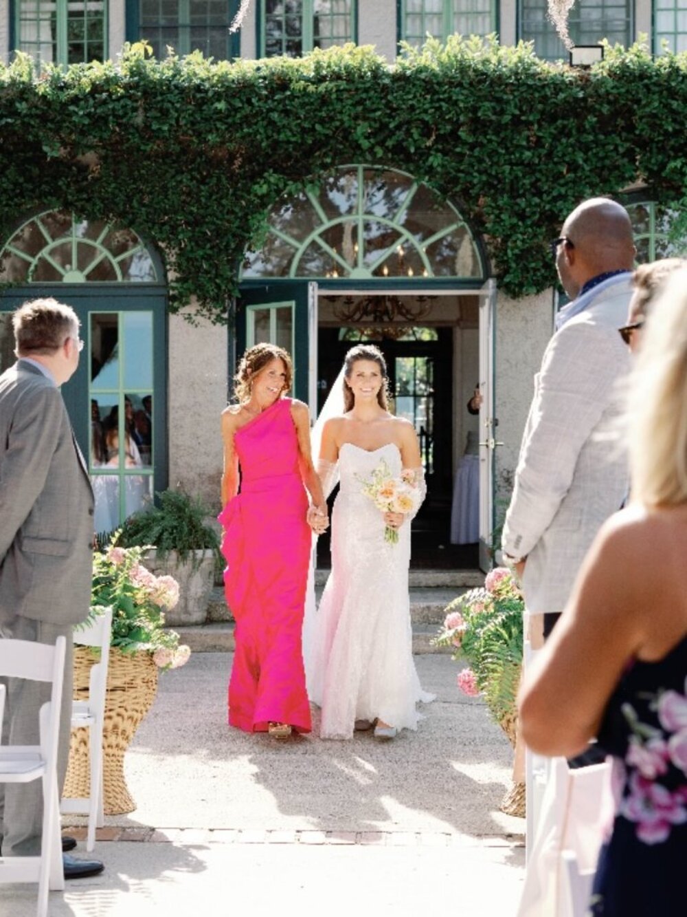 Mother of the Bride dress - Teri Jon by Rickie Freeman, size 2, Hot Pink
